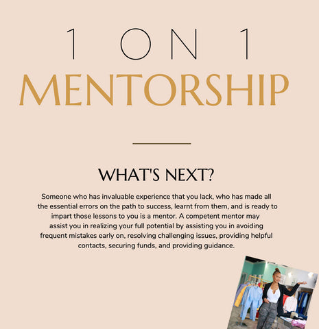 1 on 1 Mentorship (1 hour)